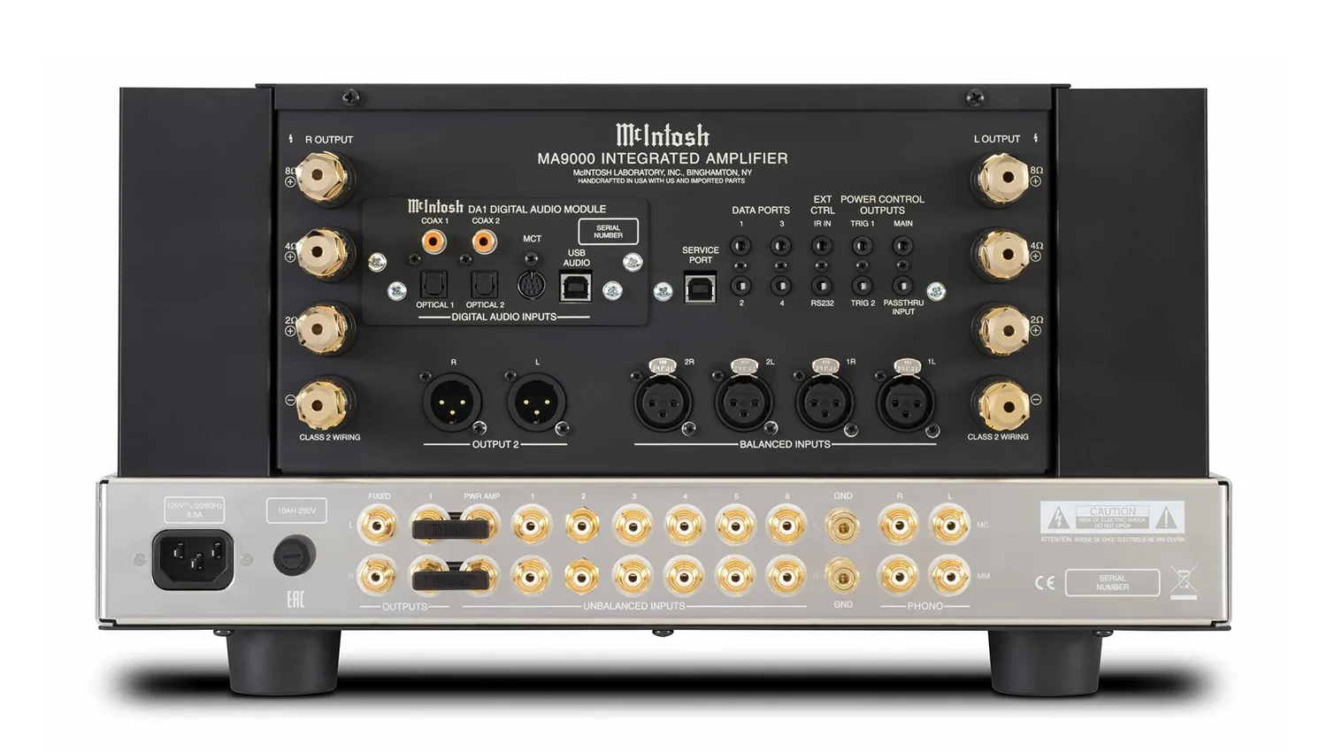 Amply McIntosh MA9000 mặt sau