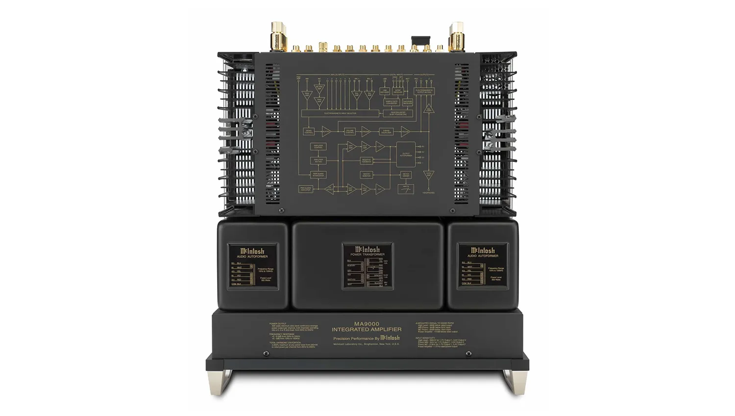Amply McIntosh MA9000 mặt trên