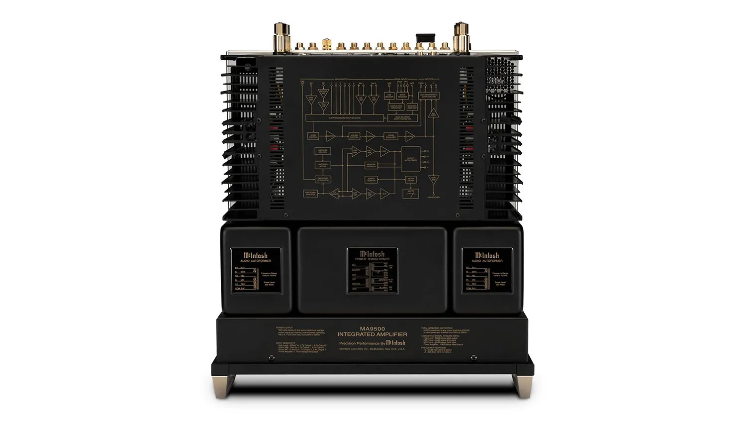 Amply McIntosh MA9500 mặt trên