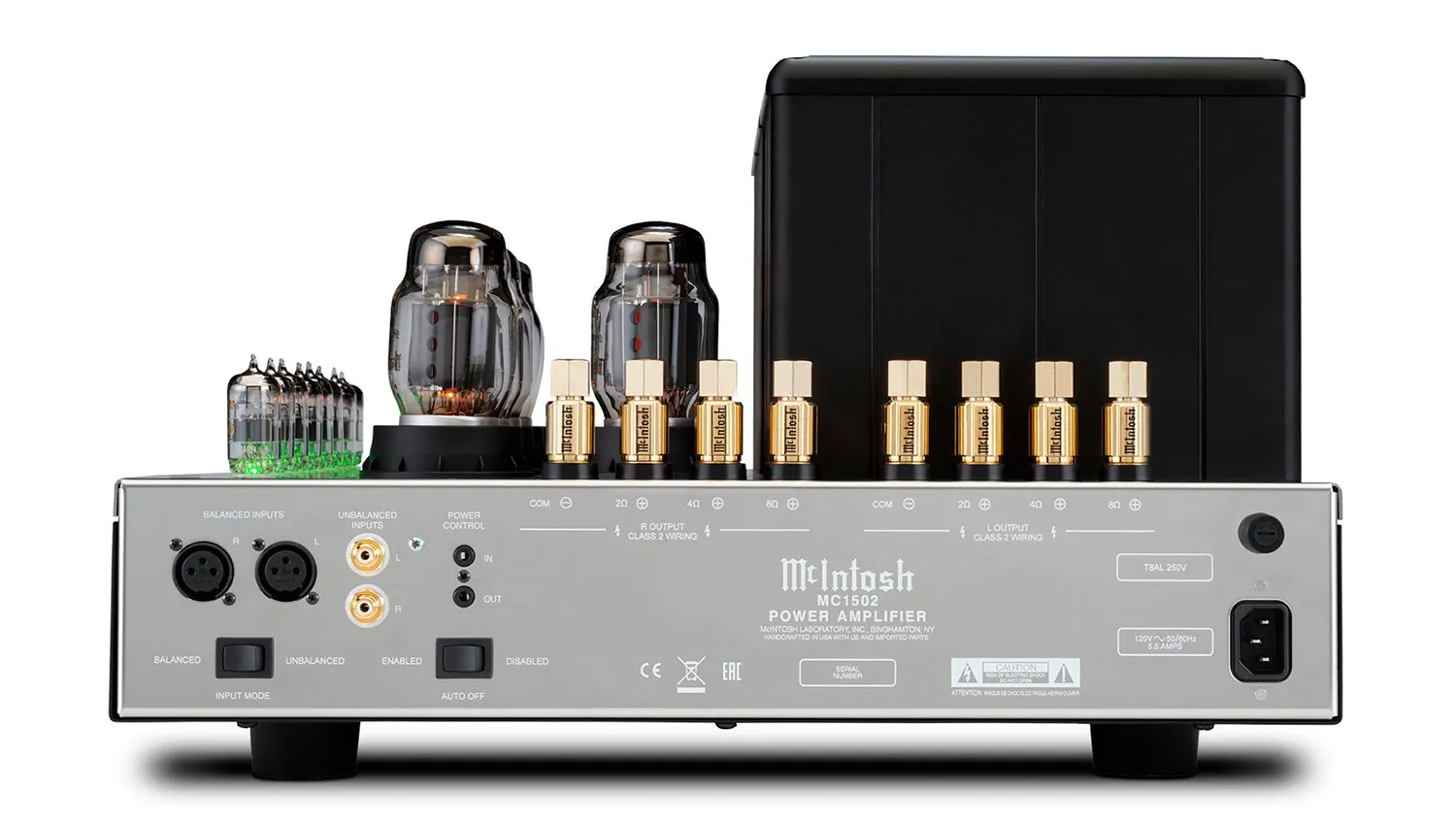Power Amply McIntosh MC1502 mặt sau