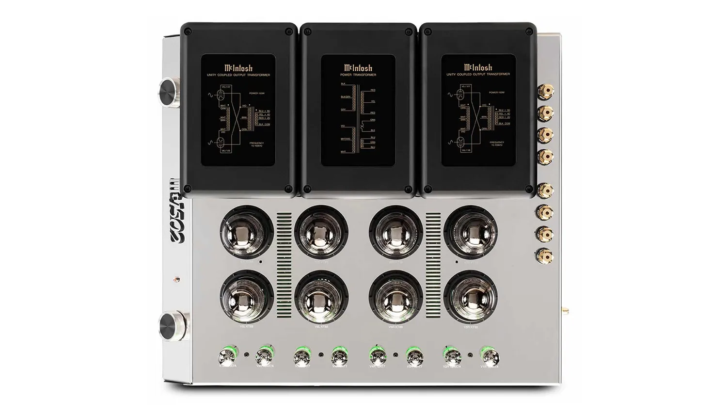 Power Amply McIntosh MC1502 mặt trên