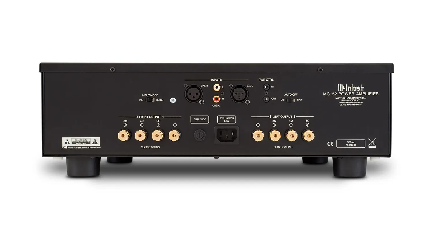 Amply McIntosh MC152 mặt sau