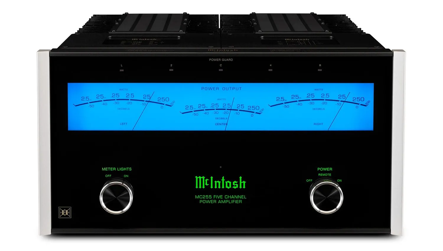 Amply McIntosh MC255 mặt trước