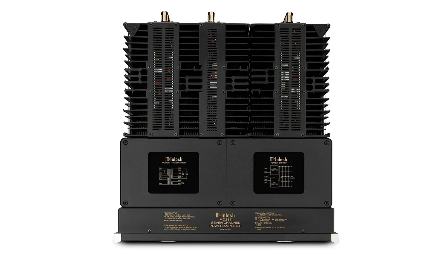 Amply McIntosh MC257 mặt trên