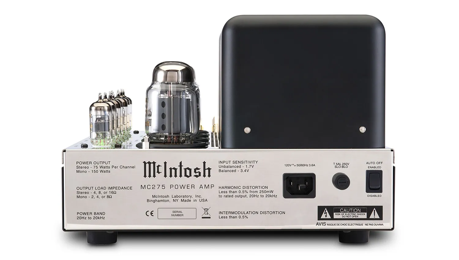 Power Amply McIntosh MC275 VI mặt sau