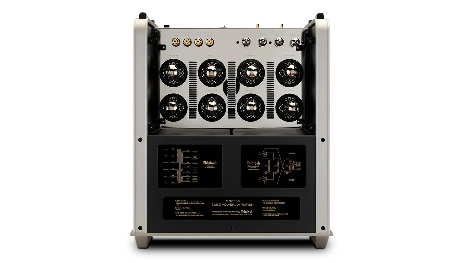 Amply McIntosh MC3500 MKII mặt trên