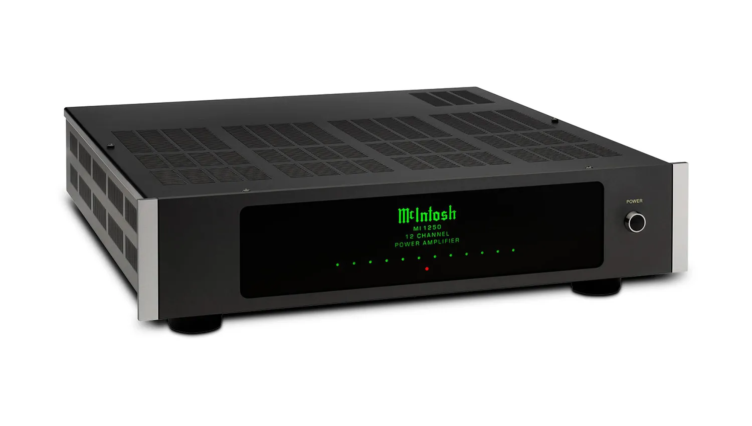 Amply McIntosh MI1250 mặt nghiêng phải
