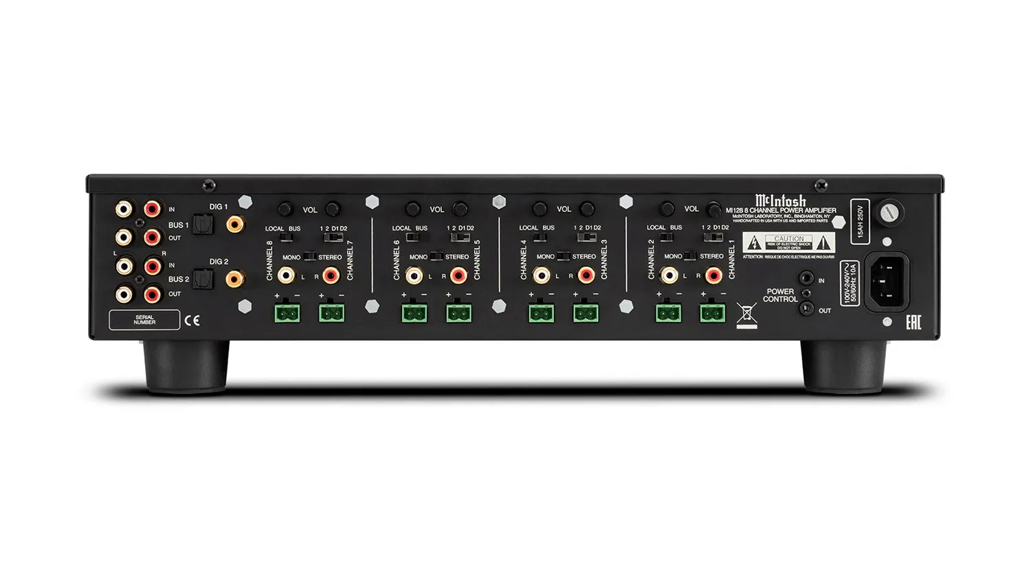 Amply McIntosh MI128 mặt sau