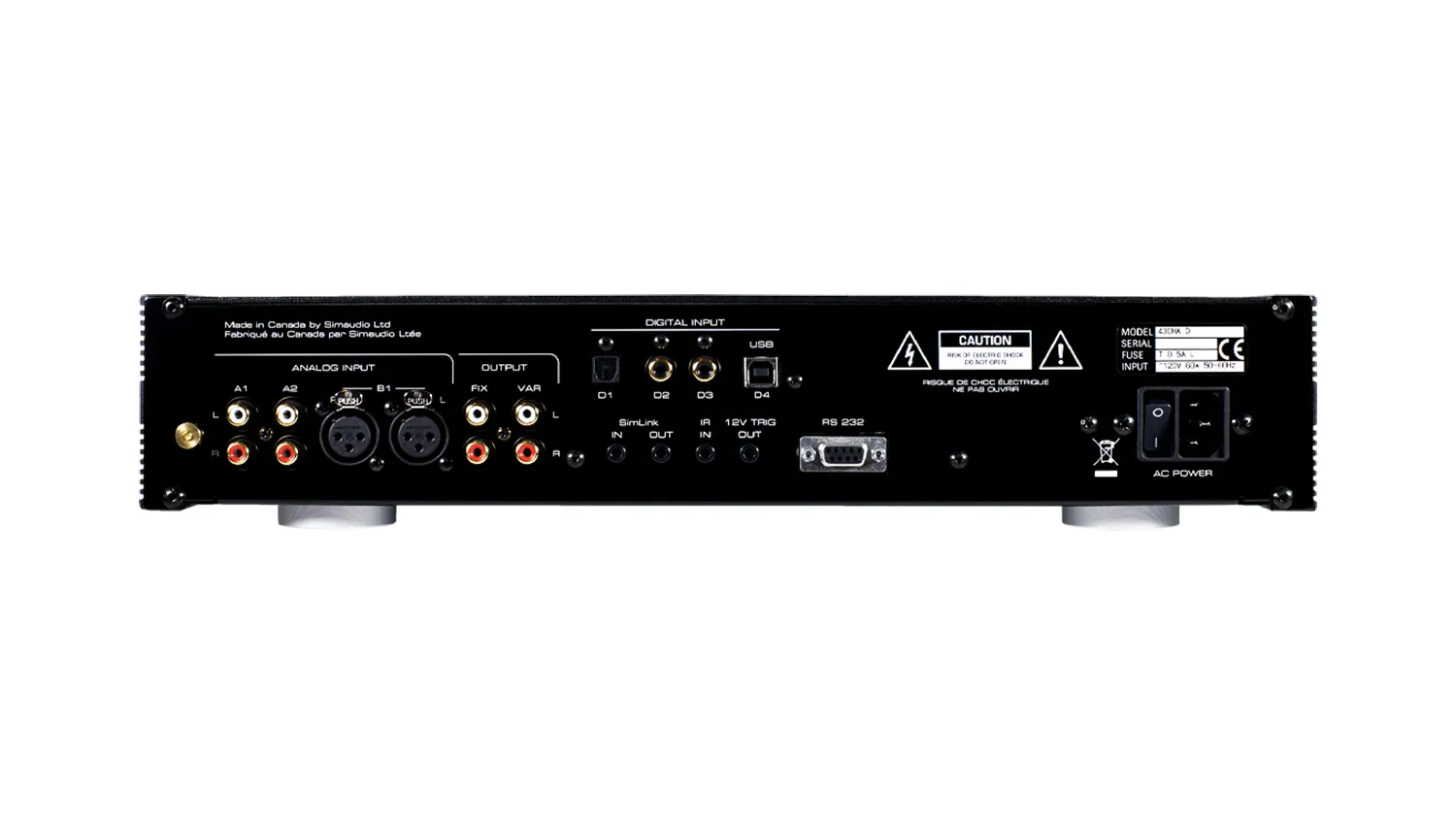 Amply Moon Neo 430HAD mặt sau