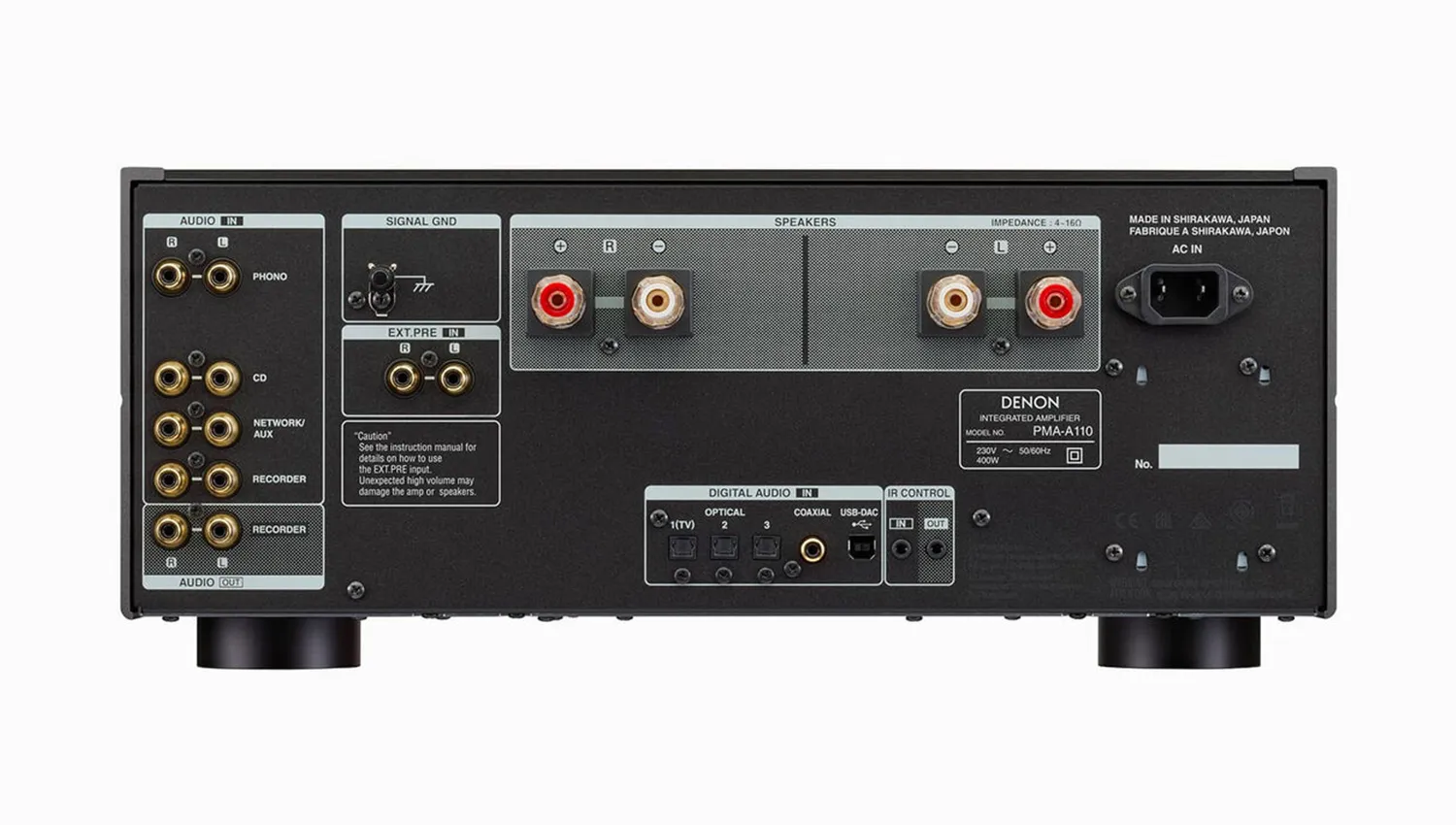 mặt sau Amply Denon PMA A110