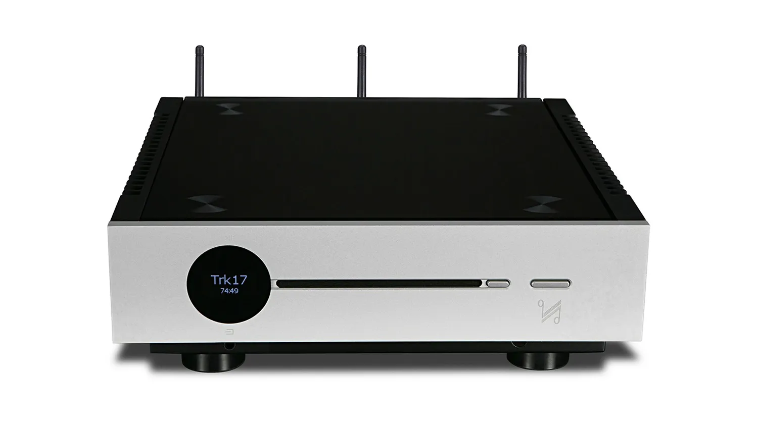 Amply tích hợp Quad Artera Solus Play silver mặt trước