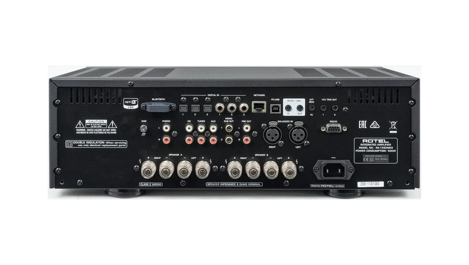 Amply Rotel RA-1592 MKII mặt sau