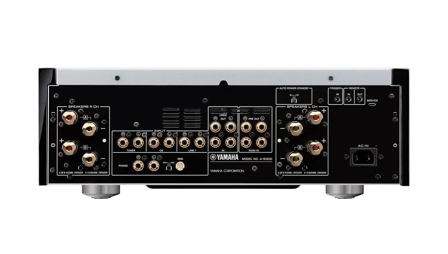 Amply Yamaha A-S1200 Black mặt sau