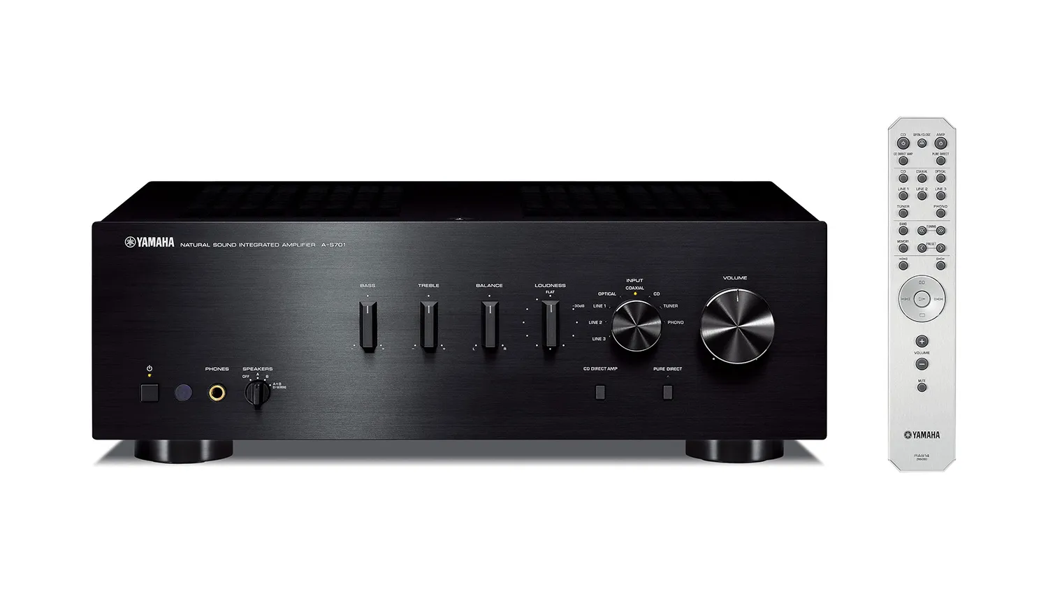 Amply Yamaha A-S701 Black mặt trước