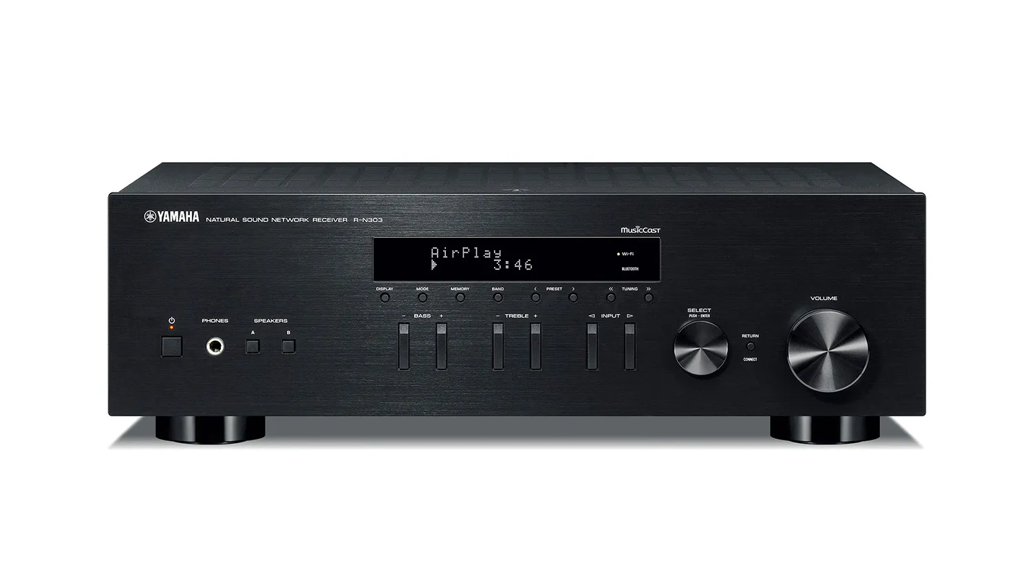 Amply Yamaha R-N303 mặt trước