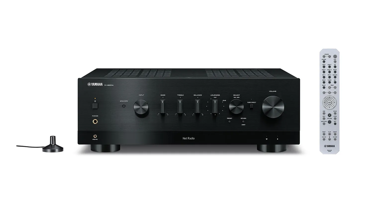 Amply Yamaha R-N800A mặt trước-1