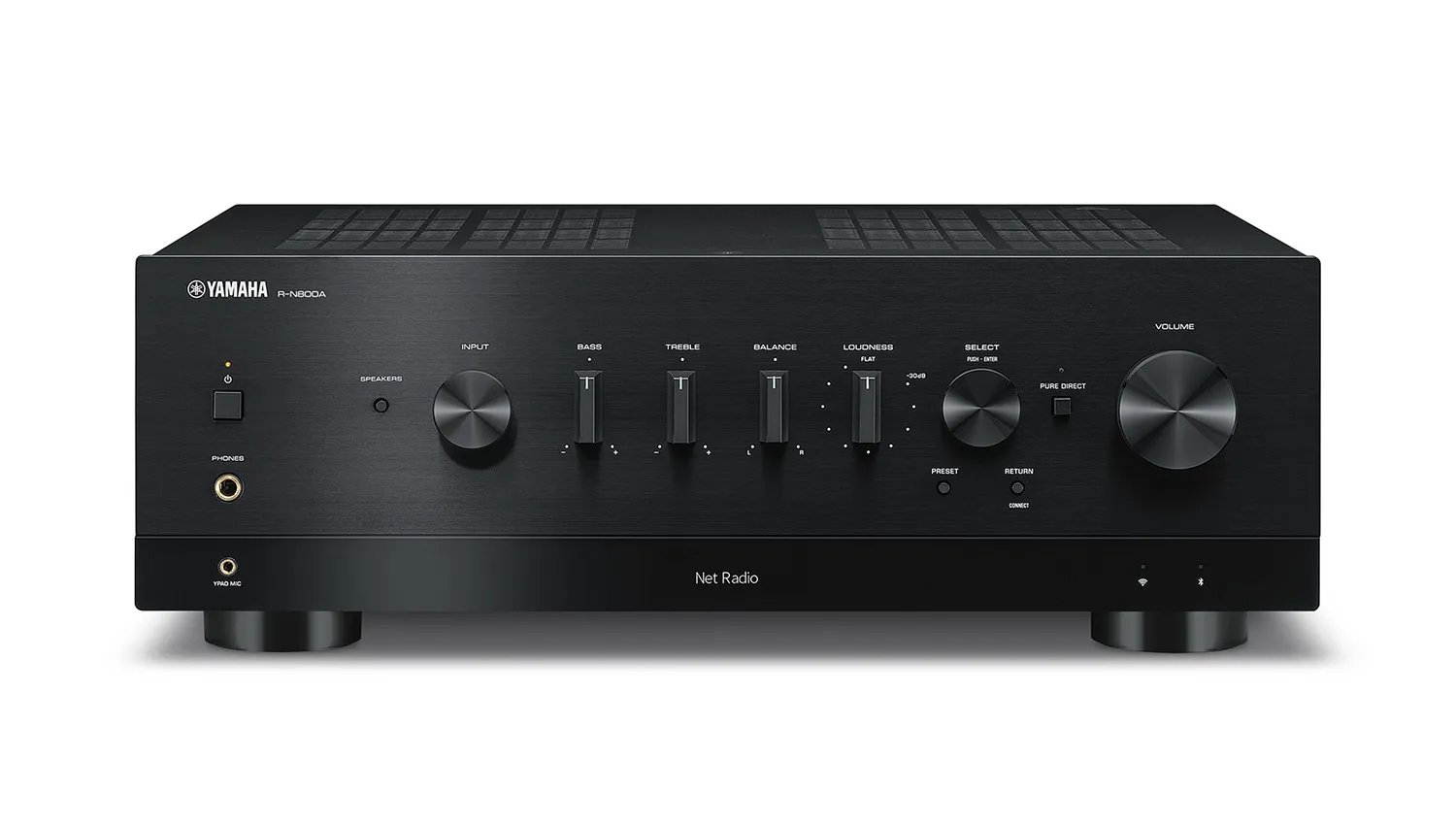 Amply Yamaha R-N800A mặt trước