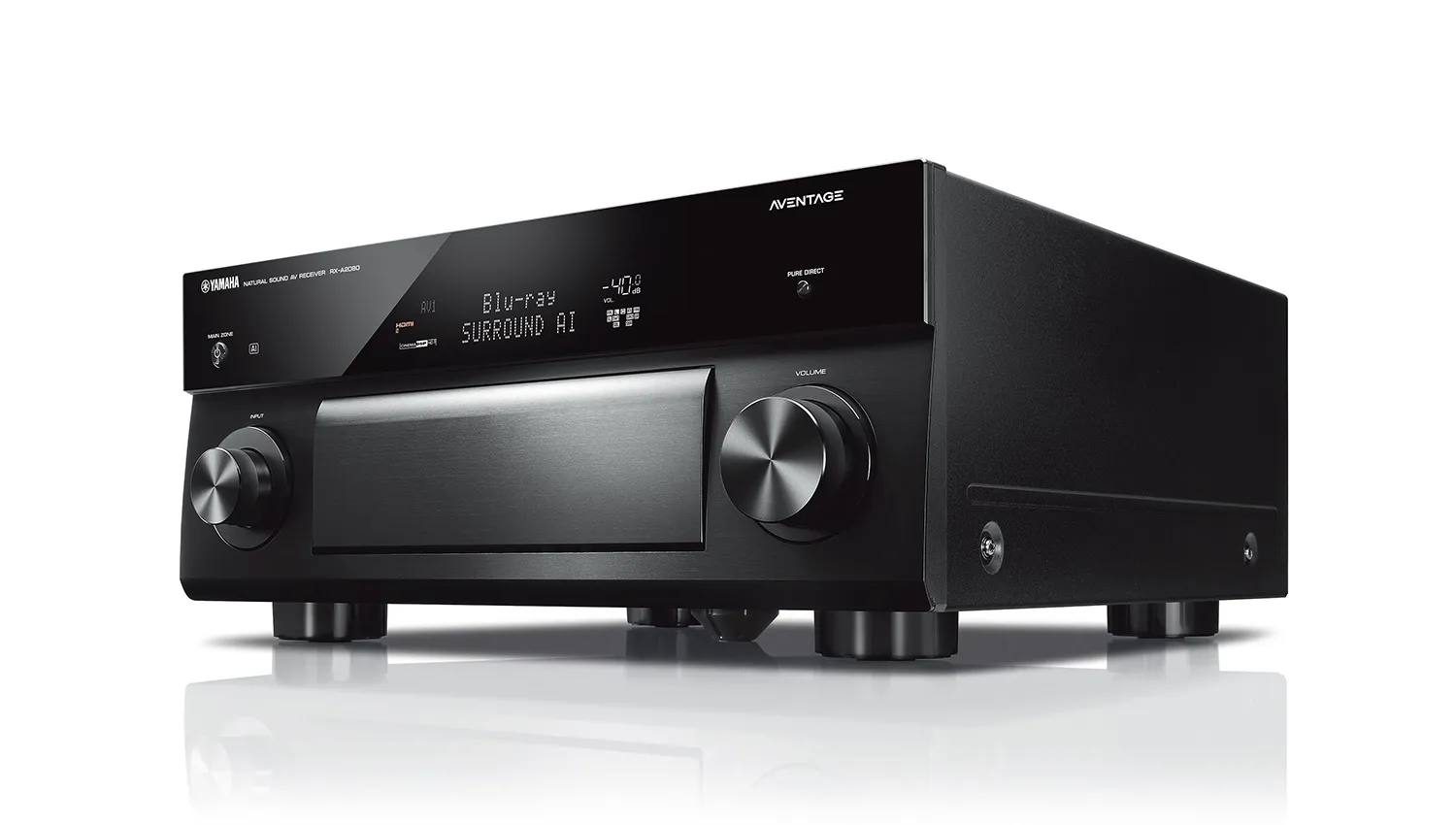 Amply Yamaha RX A2080 mặt nghiêng trái