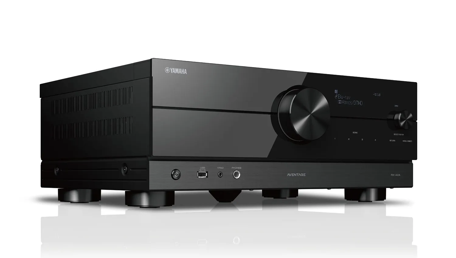 Amply Yamaha RX-A2A mặt nghiêng phải