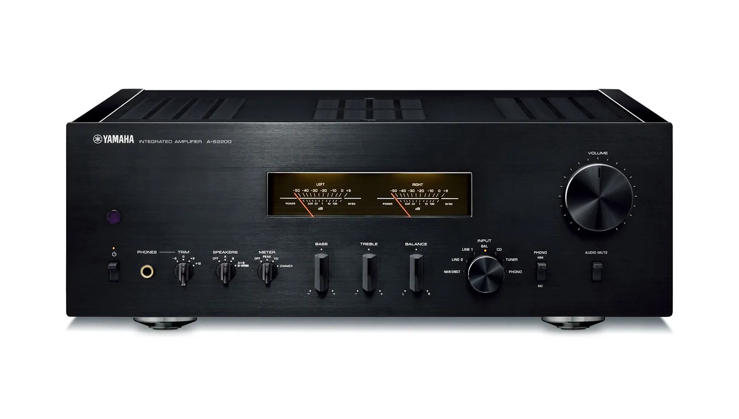Amply Yamaha A S2200 black mặt trước