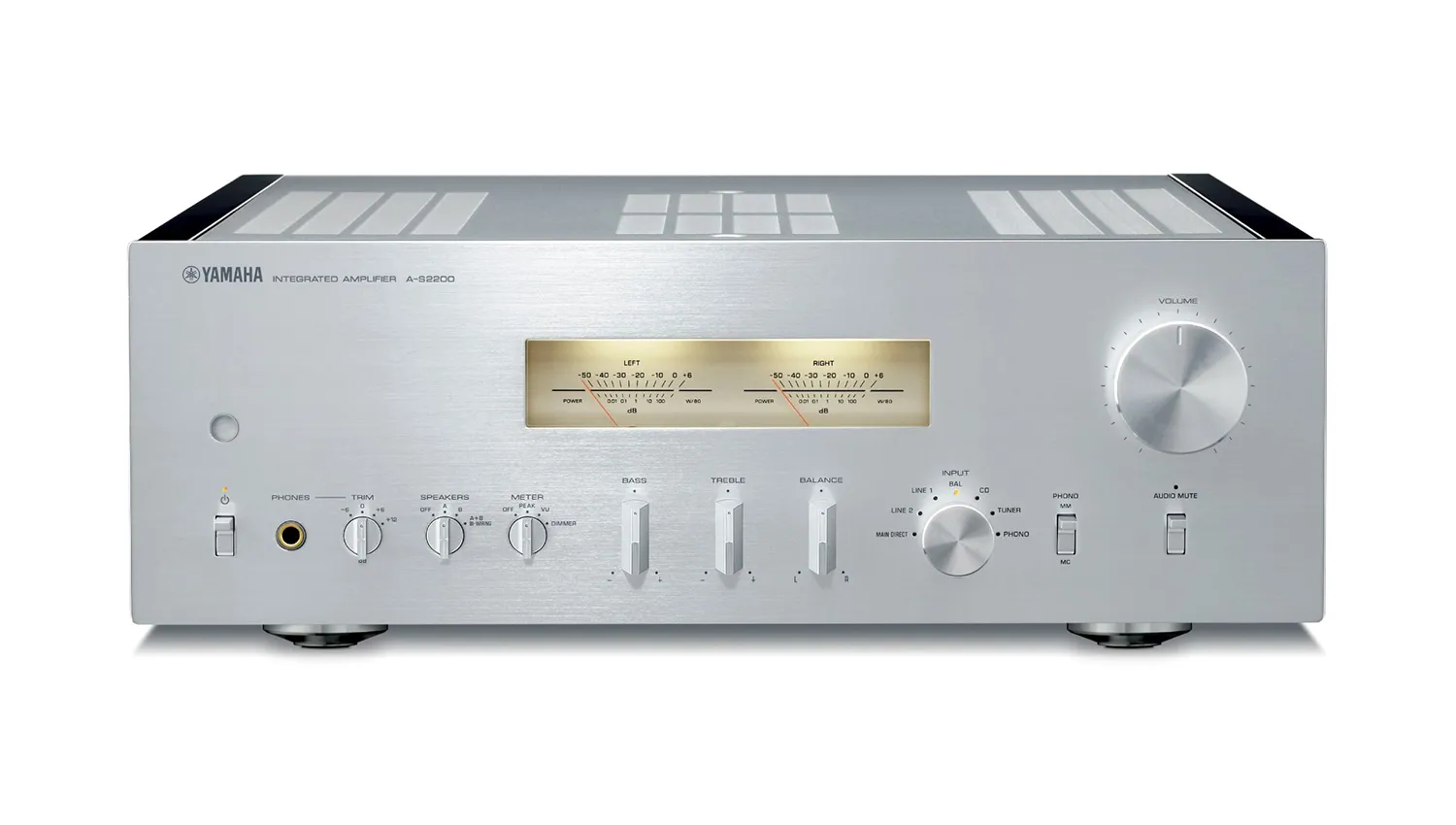 Amply Yamaha A S2200 silver mặt trước