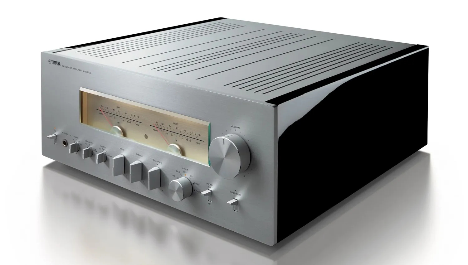 Amply Yamaha A S3200 Silver mặt nghiêng trái