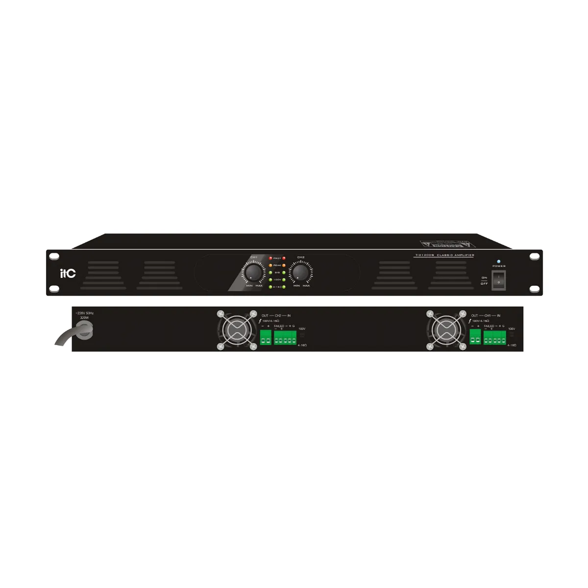 Amply 2 kênh Class D ITC T-2240DS