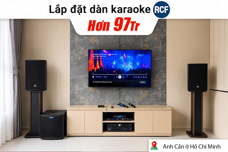 Bảo Châu Elec vô cùng tự hào khi được anh tin tưởng giao phó nhiệm vụ thiết kế và thi công bộ dàn karaoke cao cấp trị giá hơn 97 triệu đồng, mang trọn vẹn cảm xúc thăng hoa của âm thanh chuyên nghiệp vào không gian sống sang trọng, hiện đại.