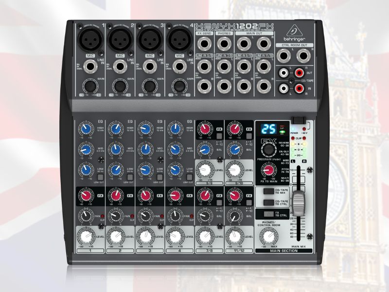 B&agrave;n mixer Behringer Xenyx 1202FX