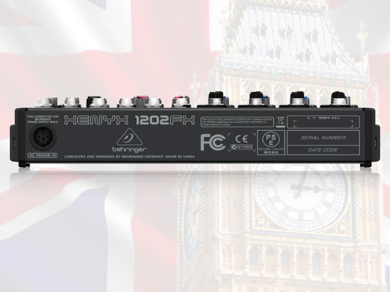 B&agrave;n mixer Behringer Xenyx 1202FX