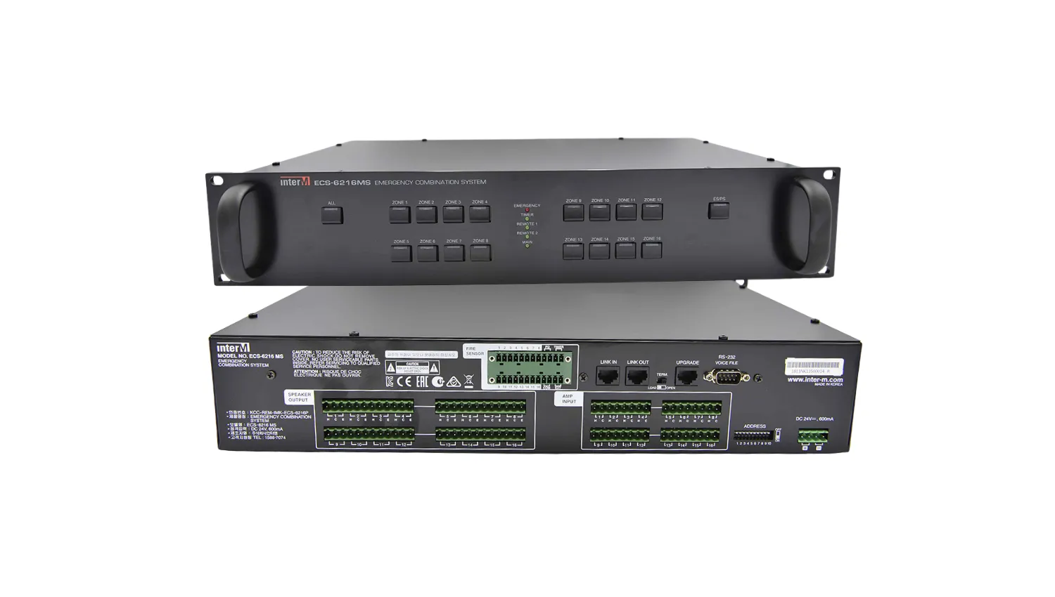 Bộ điều khiển phân vùng mở rộng của PX-6216 Inter-M ECS-6216MS - Hình 3