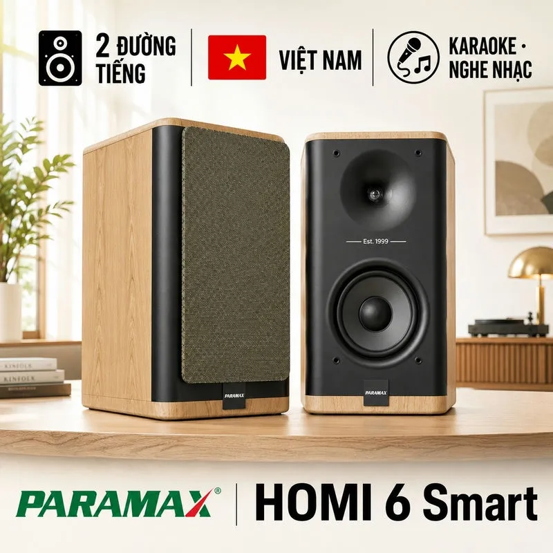 Bộ loa karaoke và nghe nhạc Paramax HOMI 6 Smart