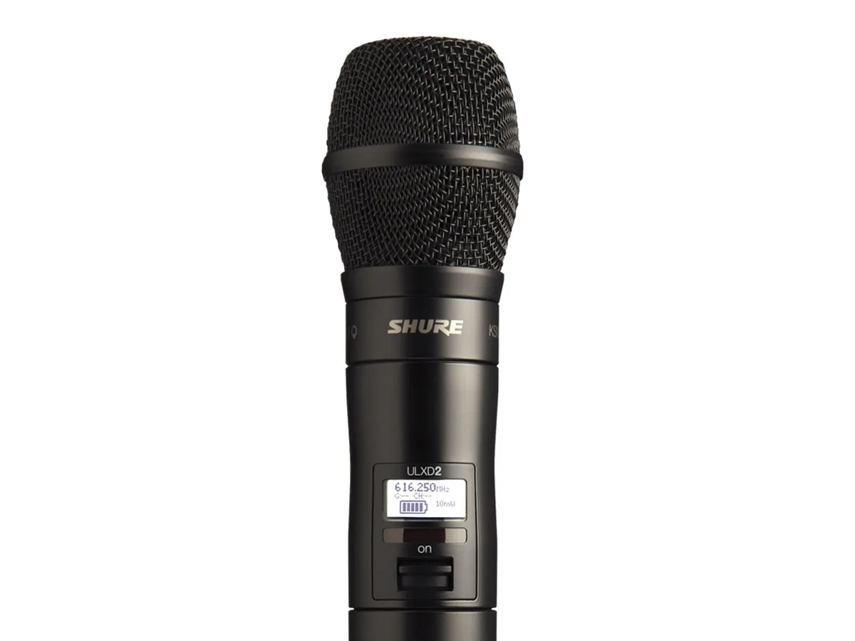 Bộ phát cầm tay với đầu Micro Shure ULXD2KSM9HS
