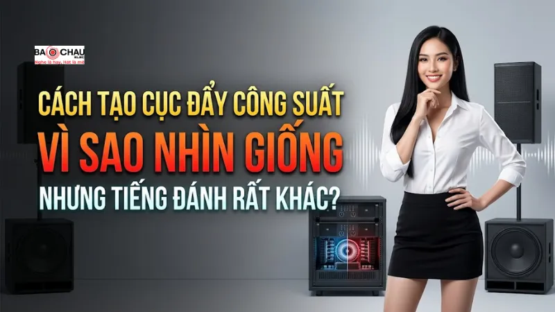 Cách tạo ra cục đẩy công suất - Vì sao nhìn giống nhưng tiếng đánh rất khác?