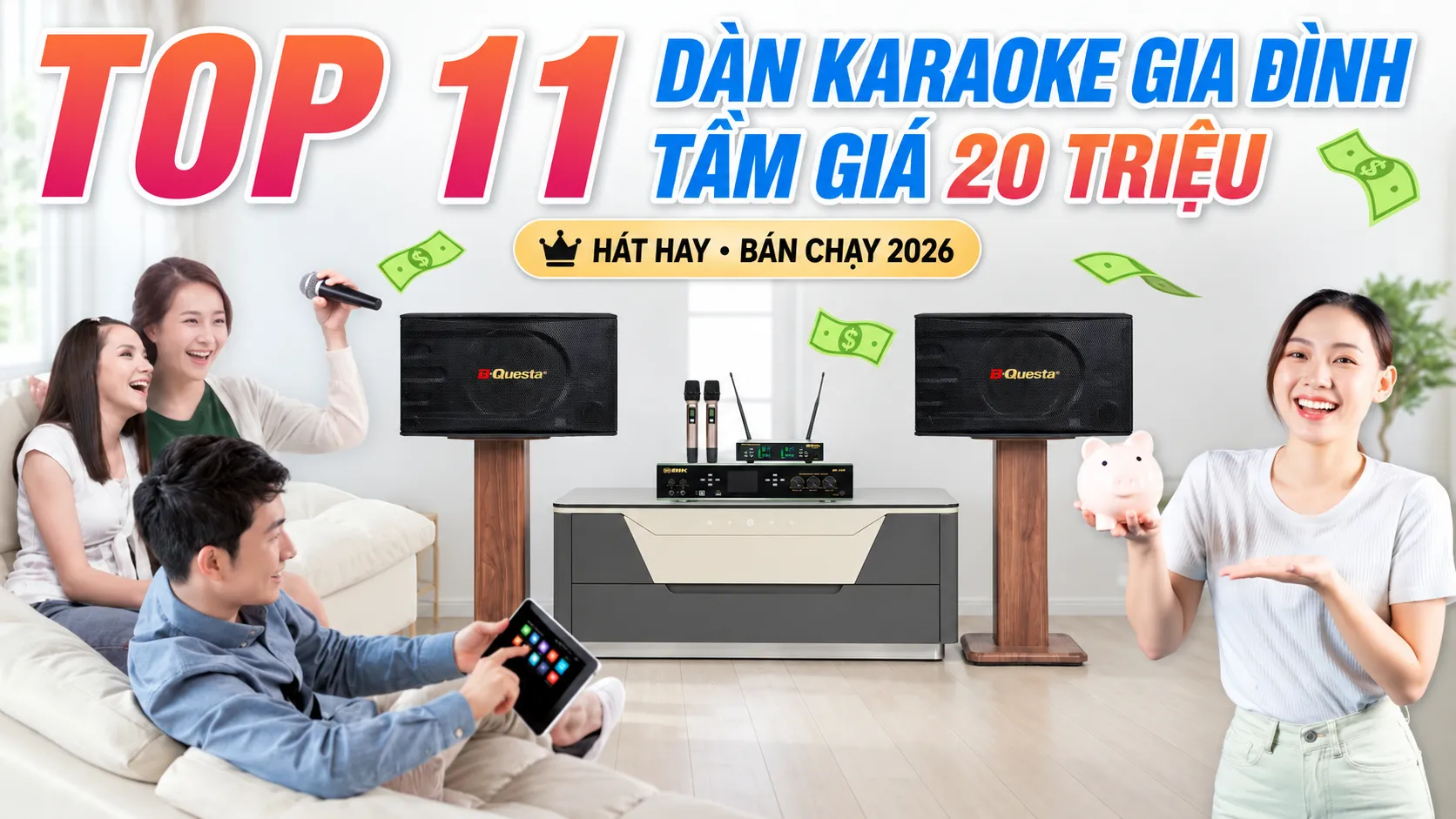 11 bộ dàn karaoke gia đình 20 triệu hay nhất 2026