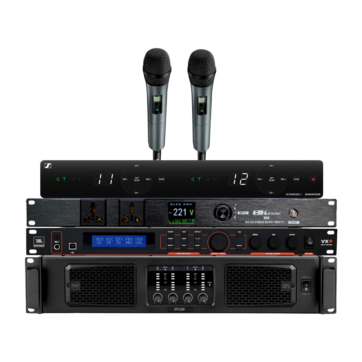 Dàn karaoke gia đình cao cấp RCF VIP 2 Italy 02 (RCF VIP 2, RCF QPS 6.0K, JBL VX9, RCF S 19) - Hình 7
