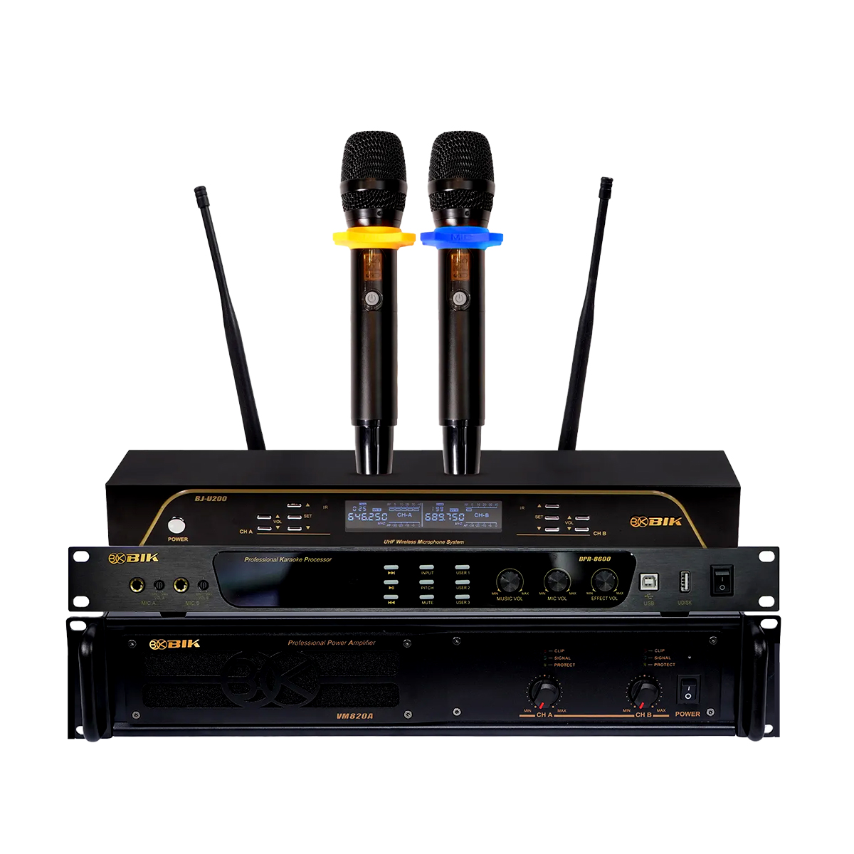 Dàn karaoke gia đình BIK17 (BIK BSP 412II, BIK VM820A, BIK BPR-8600, BIK BJ-W25AV II, BIK BJ-U200) - Hình 7