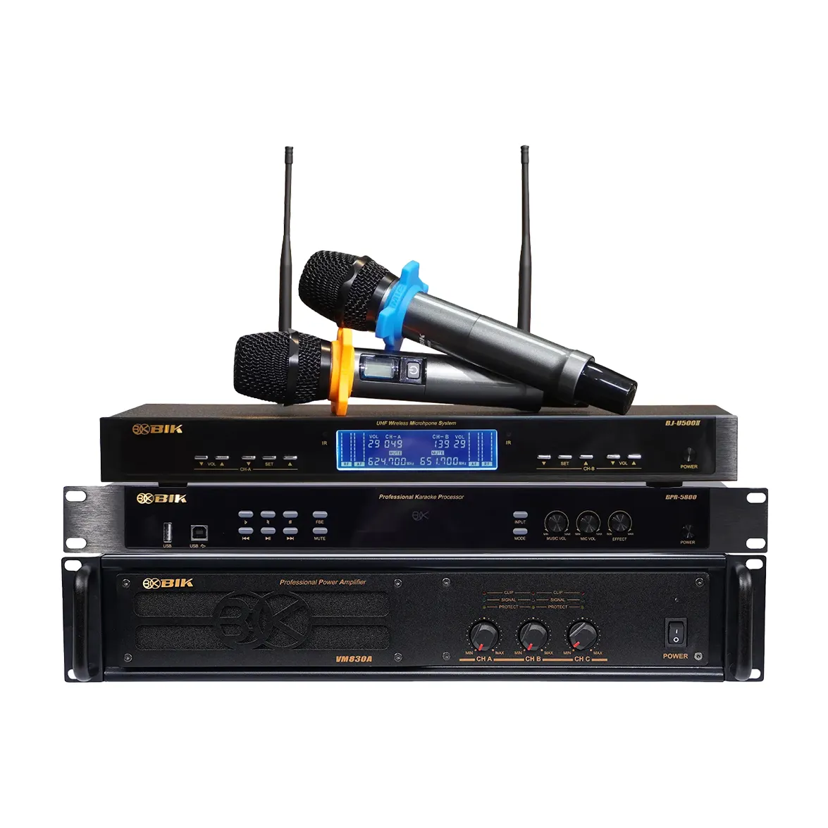 Dàn karaoke gia đình BIK 47 (BIK BSP 412II, BIK BJ-W88PLUS, BIK VM830A, BIK BPR-5800, BIK BJ-U500II) - Hình 7
