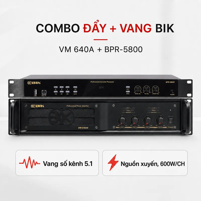Combo đẩy vang KM20