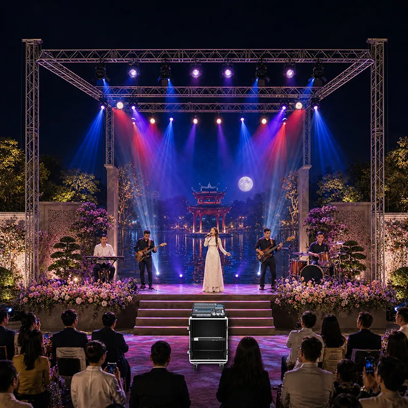 Combo đèn ánh sáng sân khấu 02