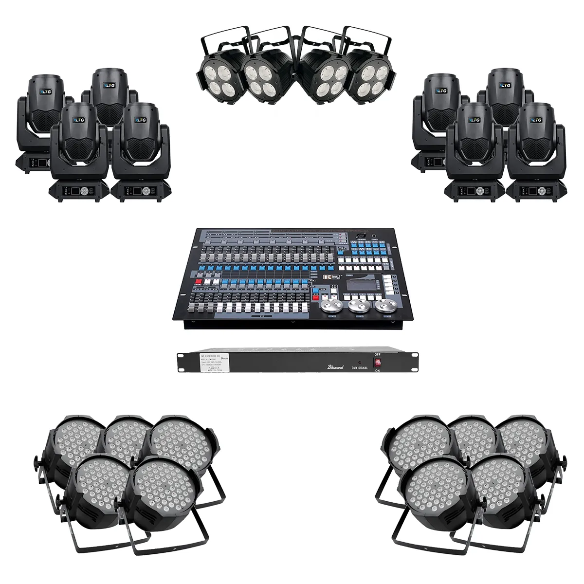 Combo đèn ánh sáng sân khấu 02