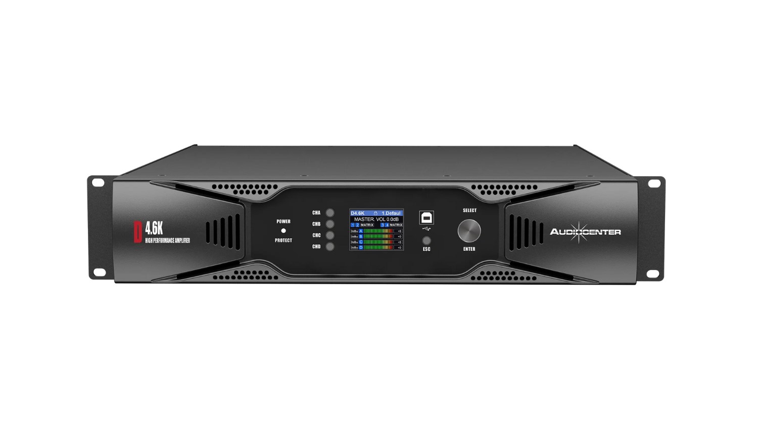  Cục đẩy 4 kênh Audiocenter D4.6K (Class D, Có Bridge) - Hình 1