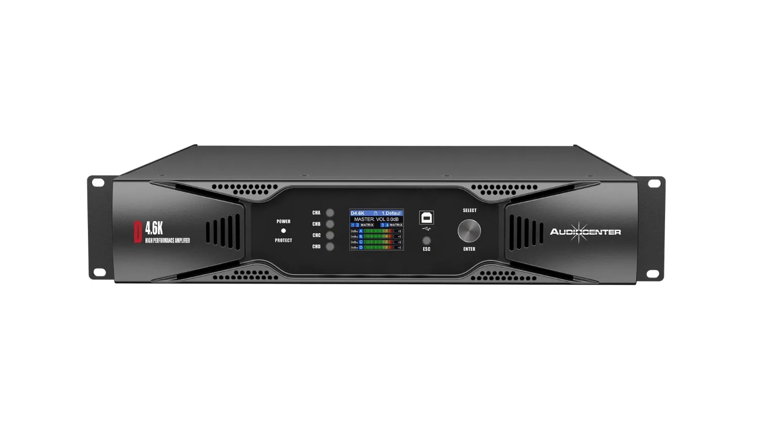  Cục đẩy 4 kênh Audiocenter D4.6K (Class D, Có Bridge) - Hình 1
