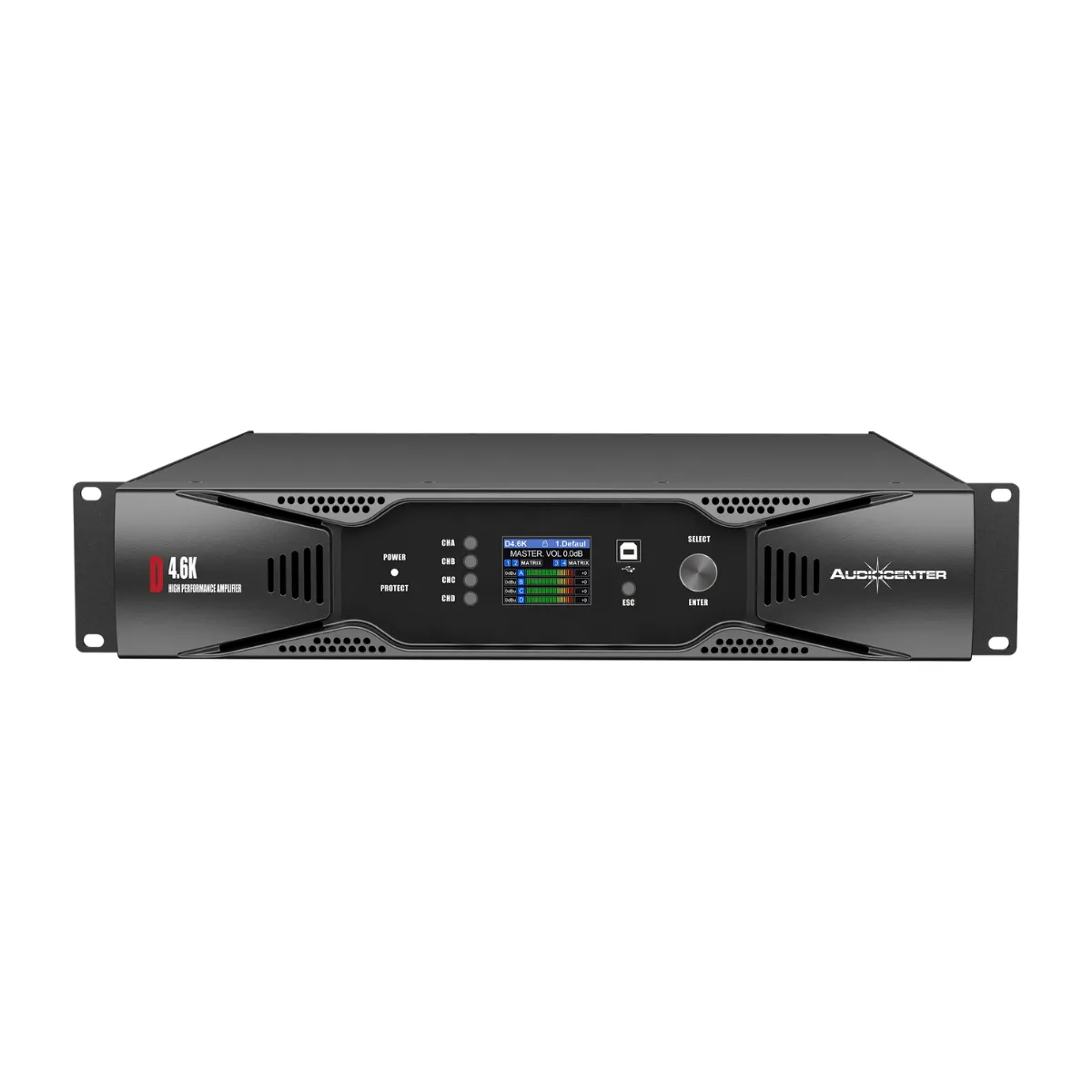  Cục đẩy 4 kênh Audiocenter D4.6K (Class D, Có Bridge)