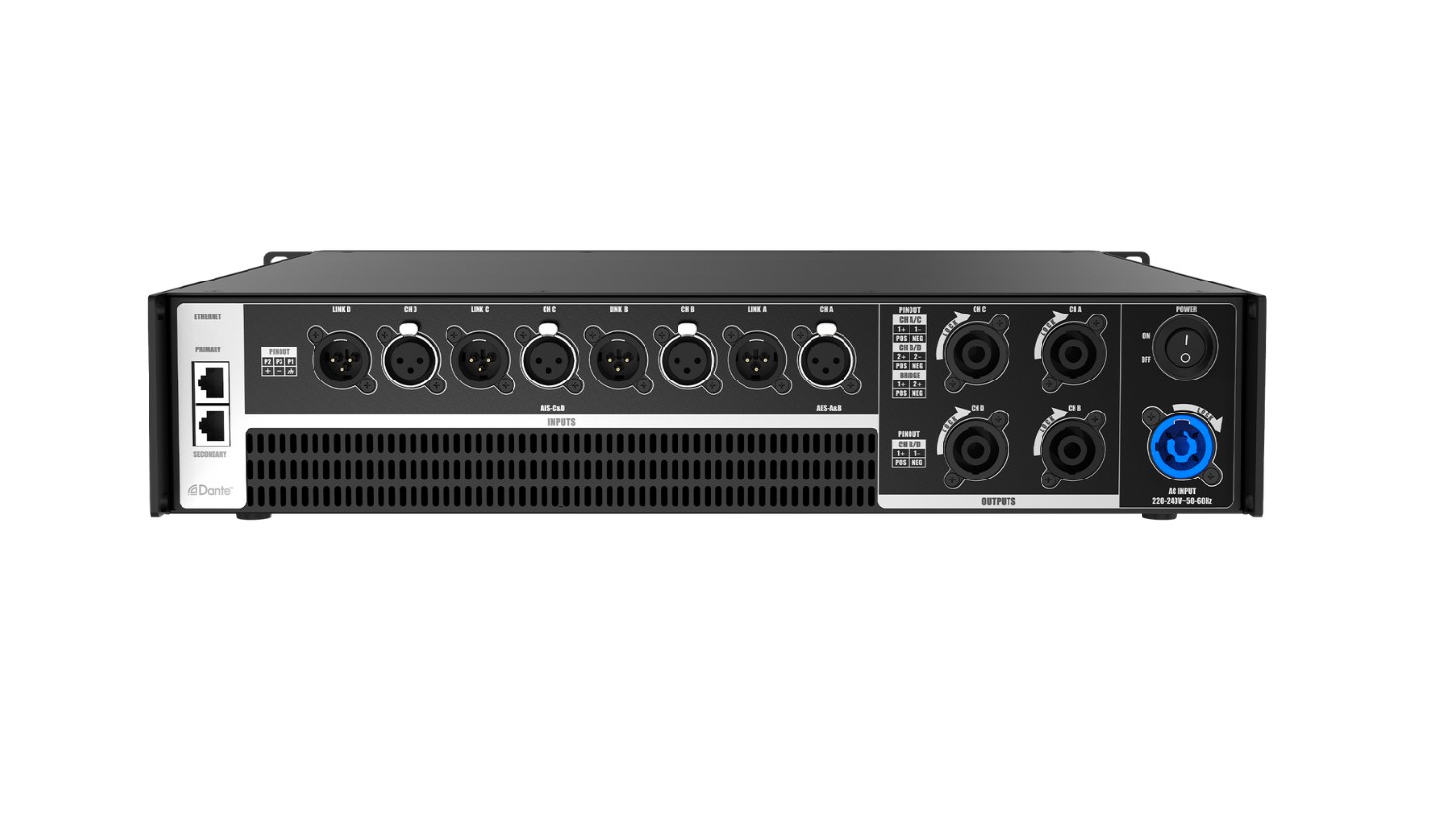  Cục đẩy 4 kênh Audiocenter D4.6K (Class D, Có Bridge) - Hình 2
