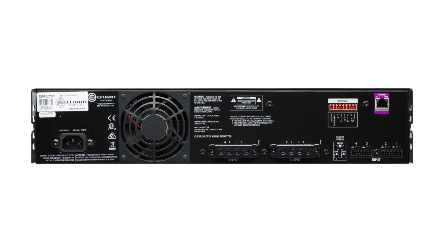 Cục đẩy công suất 4 kênh Crown CDi 4|300 (có Bridge) - Hình 5