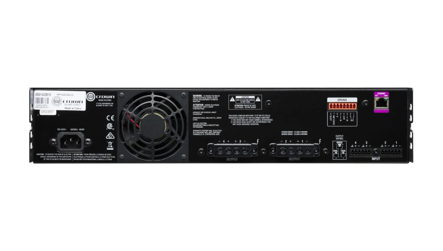 Cục đẩy công suất 4 kênh Crown CDi 4|600 (có Bridge) - Hình 6