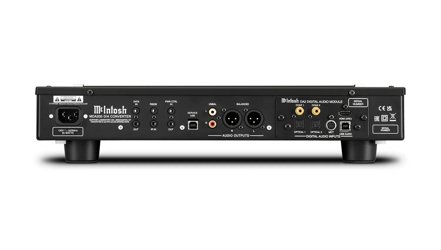DAC McIntosh MDA200 mặt sau