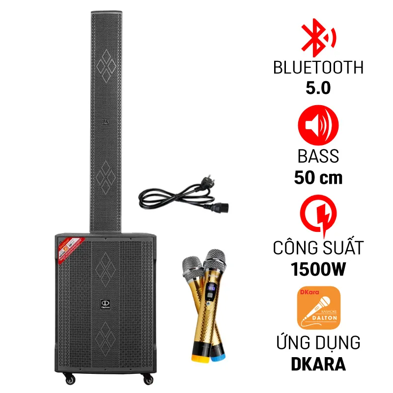 loa kéo điện Karaoke Dalton LA8-S118/LA8-F605