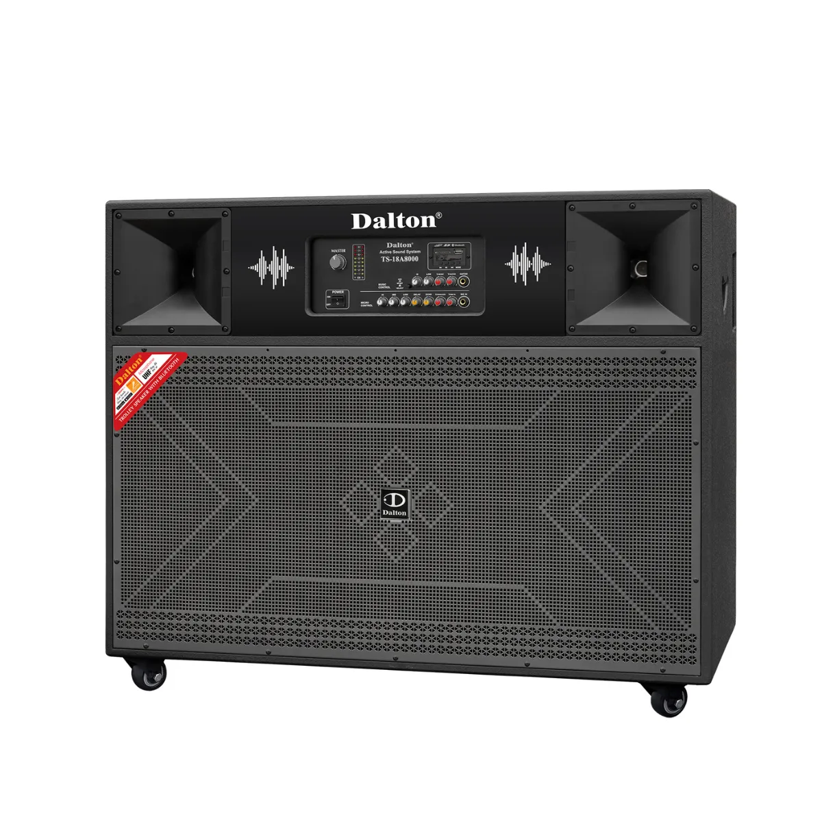 Loa kéo điện Dalton TS-18A8000 (2 bass 50cm, 3000W, Kèm 2 micro) - Hình 3